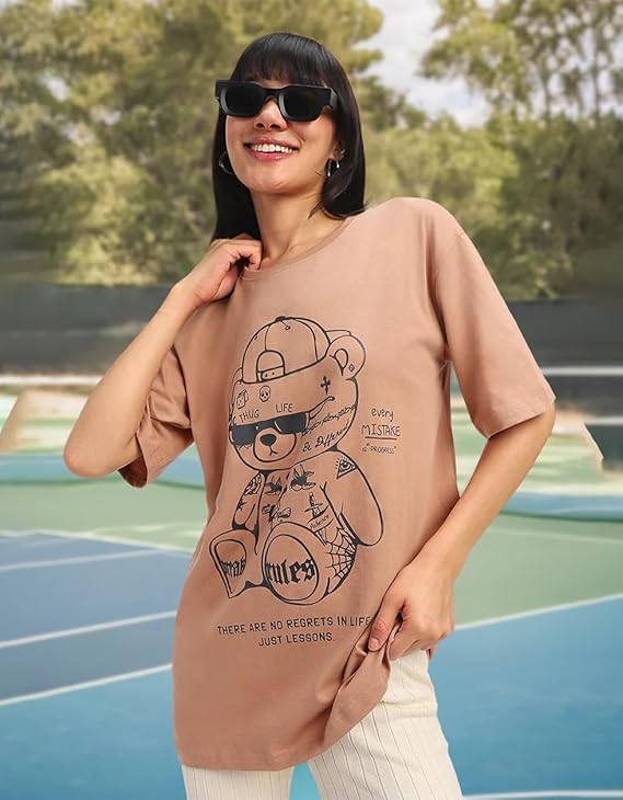 JUNEBERRY® 100% Pure Cotton Oversized Loose Baggy Fit