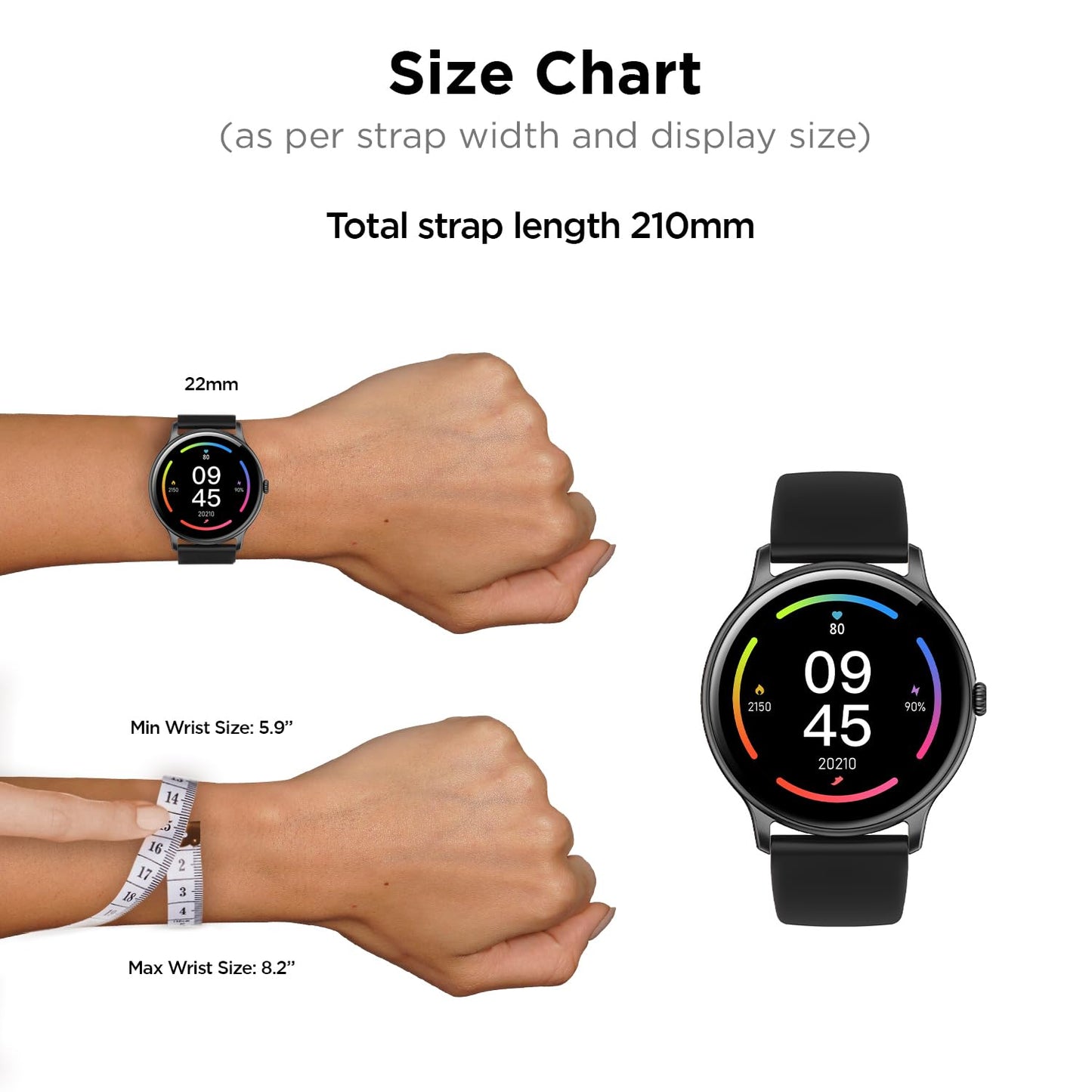 Smart Watch 1.38” HD Display, Bluetooth Calling, AI Voice Assistant, 120 Sports Modes.