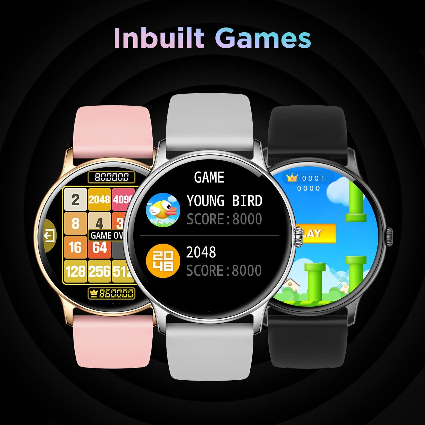 Smart Watch 1.38” HD Display, Bluetooth Calling, AI Voice Assistant, 120 Sports Modes.