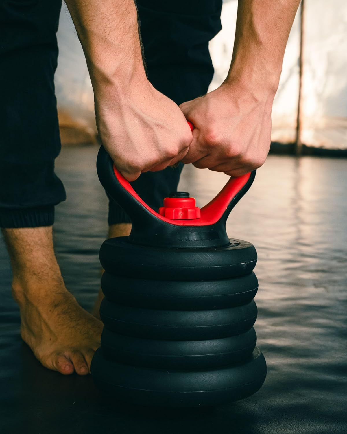 Burnlab 6 in 1 multifunctional weight training kit - Dumbbells, Kettlebells, Barbells & Push up brackets in 1.