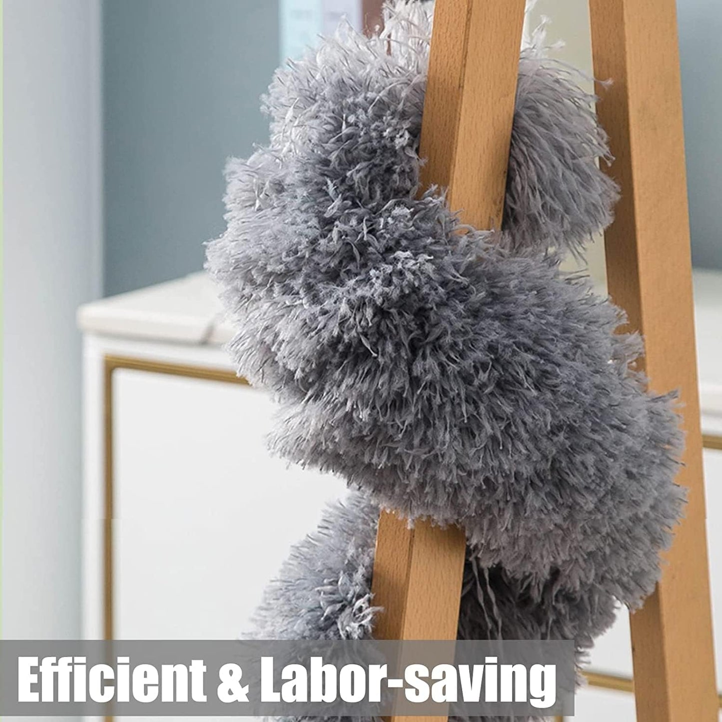 Hallstatt 2025 Upgraded Long Handle Microfiber Feather Fan Ceiling Duster.